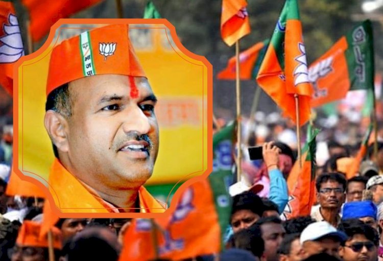 anger supporters protest against bjp state president cp joshi tore posters and burn effigy