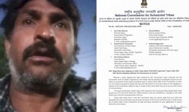 ramprasad meena suicide ncst issues notice to rajasthan chief secretary dgp in jaipur