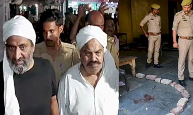 up police found blood stained clothes and knife at atiq ahmed chakia office