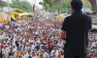 behror mla baljeet yadav running wearing black clothes changed his route after seeing women