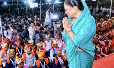 vasundhara reje attend mass marriage ceremony of gurjar community in jhalawar