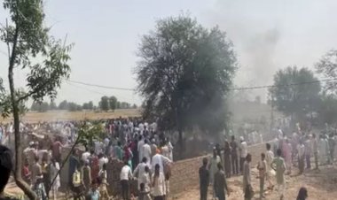 iaf fighter aircraft mig 21 crashes in rajasthan 2 women dead 1 man injured