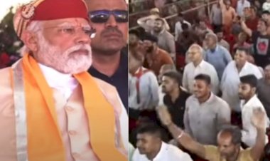 modi modi slogans started as cm gehlot spoke in nathdwara program
