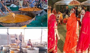 unique marriage in rajasthan more than 5 thousand confectioners preparing food for 5 lakh people