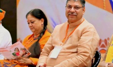 vasundhara raje and satish poonia take charge maha jansampark abhiyan amidst rajasthan election