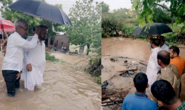 mla sanyam lodha visited waterlogged areas gave instructions to officials to take action