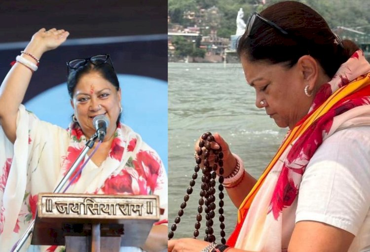vasundhara raje attack on rajasthan congress from rishikesh