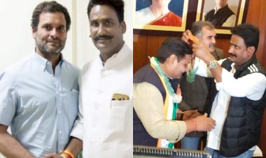 gopal kesawat took 7.5 lakhs for rpsc recruitment photos with rahul gandhi goes viral