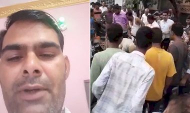 man set on fire himself outside of kekri police station in ajmer