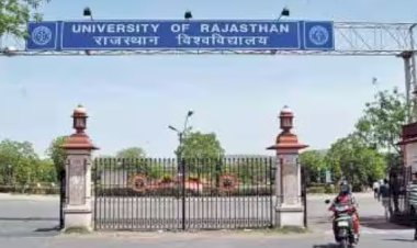 students protest in rajasthan university against vice chancellor rajeev jain
