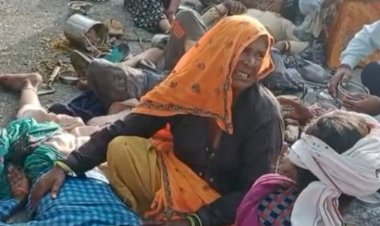 5 killed many injured in road accident in hanumangarh