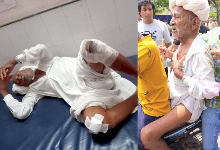 protest against demarcation of new district in shahpura 12 injured in police lathicharged