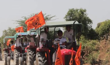 mahi jal kranti yatra fourth day vikram singh punasa said first you will get water of mahi only then you will get votes
