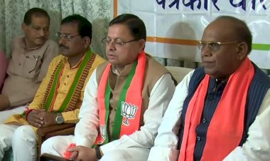 up cm pushkar singh dhami in kota attend bjp parivartan yatra