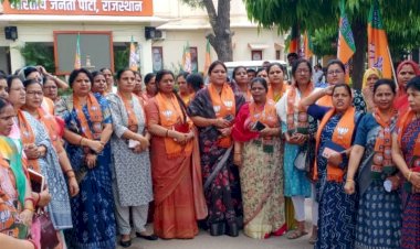 pm narendra modi jaipur rally women in lotus designer sarees and saffron turban will take command of public meeting