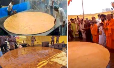 world largest roti from 207 kg flour made in bhilwara rajasthan