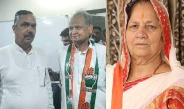 congress cut mla gayatri devi ticket from sahada seat of bhilwara give to rajendra trivedi