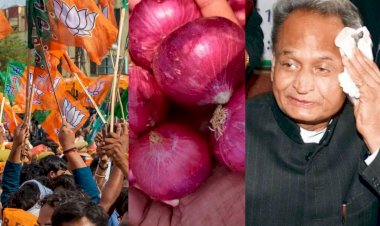 onion entry in rajasthan political battle alka gurjar says ashok gehlot govt responsible for inflation