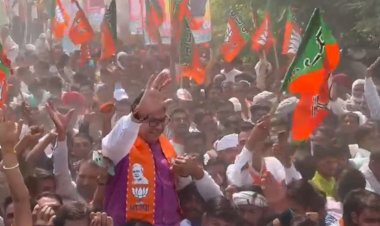 bjp candidate premchand bairwa filed nomination in dudu supporters carrying satish poonia in lap