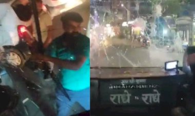 miscreants attacked bus full of girl students in jaipur