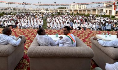 congress sanganer candidate pushpendra bhardwaj appeals to voters for support