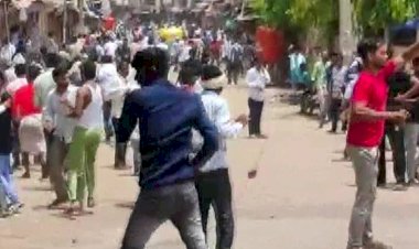 stone pelting during voting in dholpur rajasthan police took charge