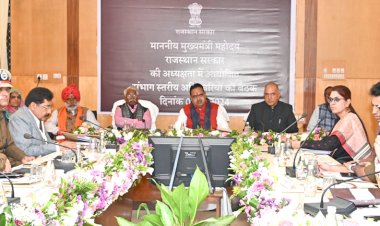 bhajan lal sharma meeting in udaipur of govt officer