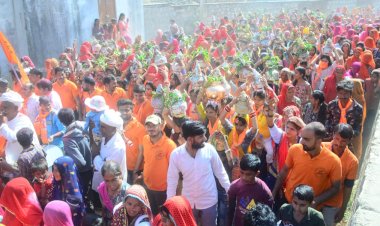 kalash yatra taken out for shri ram pratishtha mahotsav in mandoli