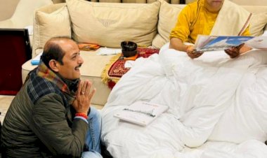 on the invitation of prem singh rao pandit dhirendra krishna shastri of bageshwardham neelkanth mahadev temple bhinmal