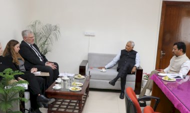 agriculture minister dr. kirodi lal meenas talk farmers will get the benefit of israeli technology in horticulture farming