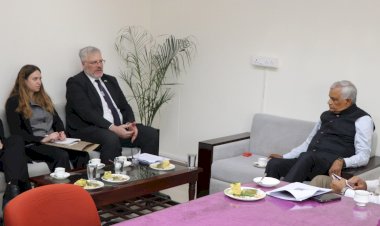 agriculture minister dr. kirori lal meenas conversation with israeli ambassador farmers will get the benefit of israeli technology in horticulture farming