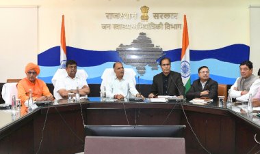 kanhaiya lal chaudhary took review meeting of divisional level officers   quality works should be executed under jal jeevan mission