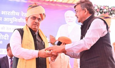 inauguration and foundation stone laying of railway projects worth rs 85 thousand crores