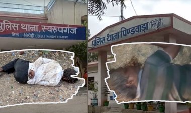 two bodies found on the roadside search for relatives for identification fear of death due to intoxication or lack of water in the heat