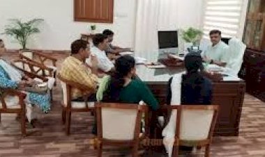 organization of a meeting to review the progress of direct benefit transfer dbt schemes