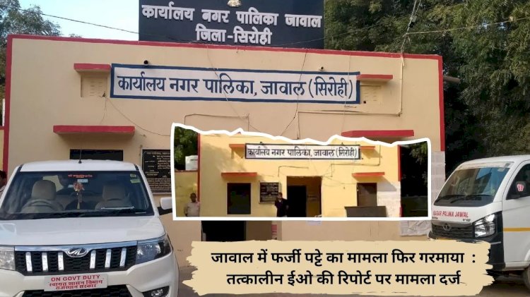 case of fake lease in jawal municipality of sirohi allegations of fake signature on the lease