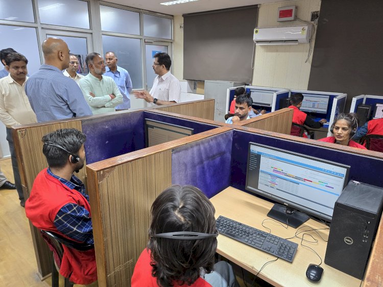 surprise inspection of jaipur discoms centralized call cente