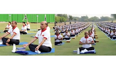 yoga connects body and mind and helps in achieving spiritual consciousness  rajnath singh