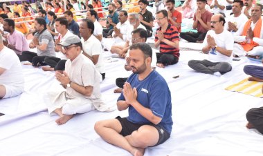 baran district collector ias rohitashv singh tomar yoga day