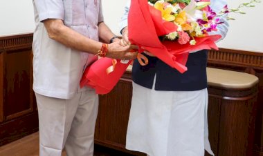 courtesy meeting of assembly speaker vasudev devnani with prime minister modi