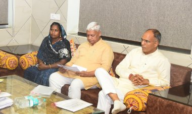 kanhaiyalal reviewed water schemes in bhilwara