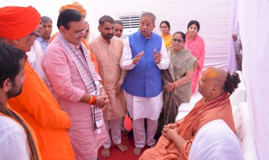bhajanlal sharmas visit to raiwasa dham