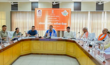 bhajanlal sharma held a meeting in bharatpur