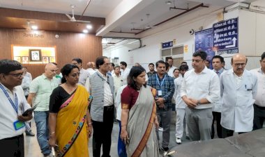 gayatri rathod inspected bharatpurs rbm hospital