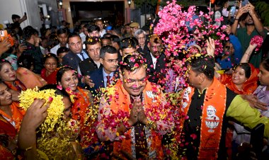 bjp by election in rajasthan president madan rathore chief minister bhajan lal sharma and radha mohan das agrawal