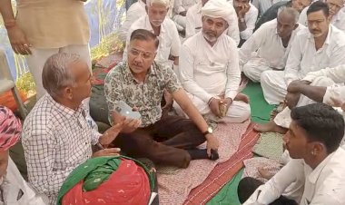 kisan andolan in jalore for bima claim and jawai punarbharan