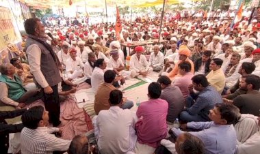 farmers massive protest continues in jalore