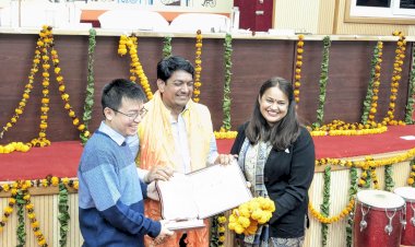 tina dabi honored for her excellent work in welfare of disabled people