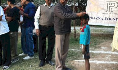 prajna foundations sports day for akshar class students 21 students won medals