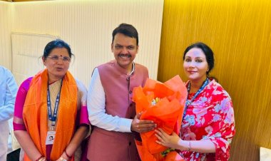 diya kumari met devendra fadnavis and other leaders